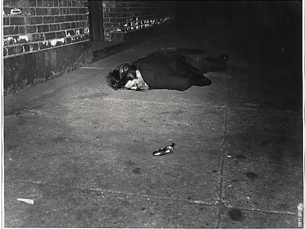 Weegee, Corpse with Revolver, 1940