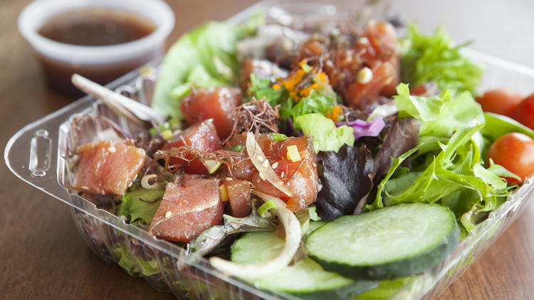 Poke salad bowl at Poke Etc.