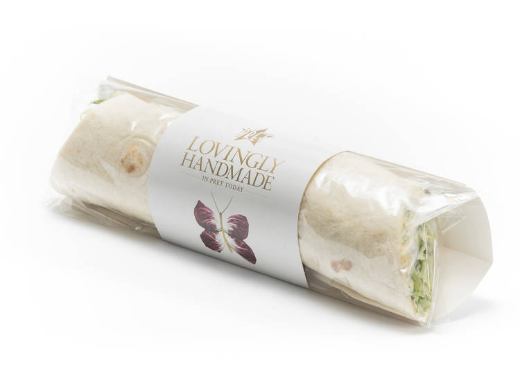 Humous salad wrap