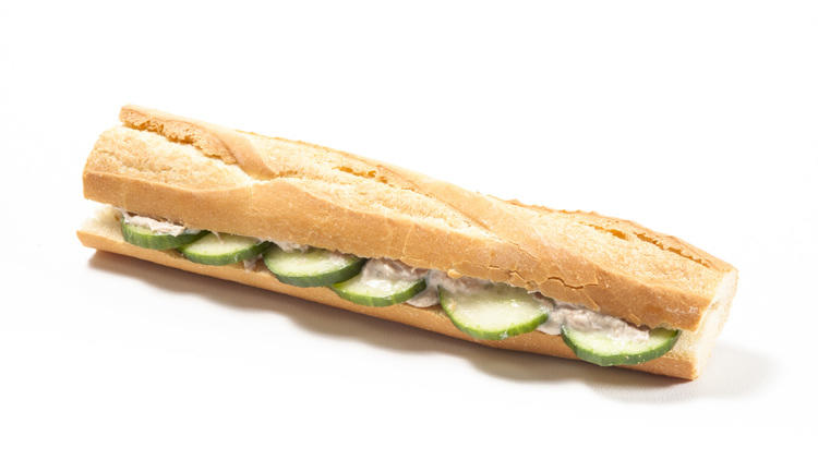 Pole & line caught tuna mayo & cucumber baguette