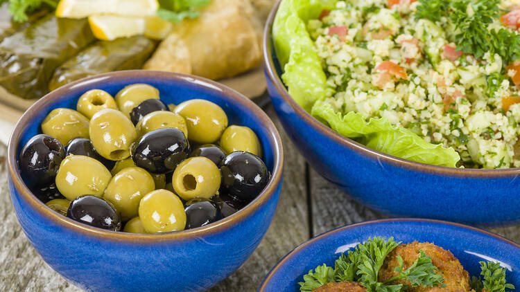 Munch your way through a platter of mezze