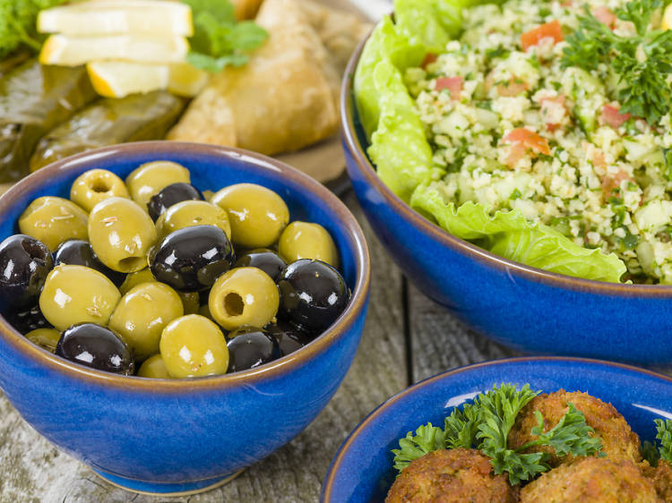 Munch your way through a platter of mezze