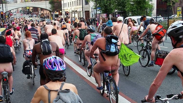 World Naked Bike Ride Manchester