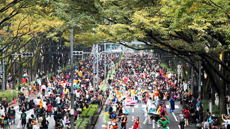 Harajuku Omotesando Hello Halloween Pumpkin Parade