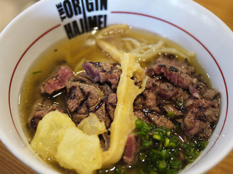 Hajime: 'Steak gyu-shio ramen'