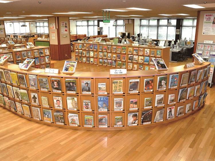 都立多摩図書館マガジンバンク