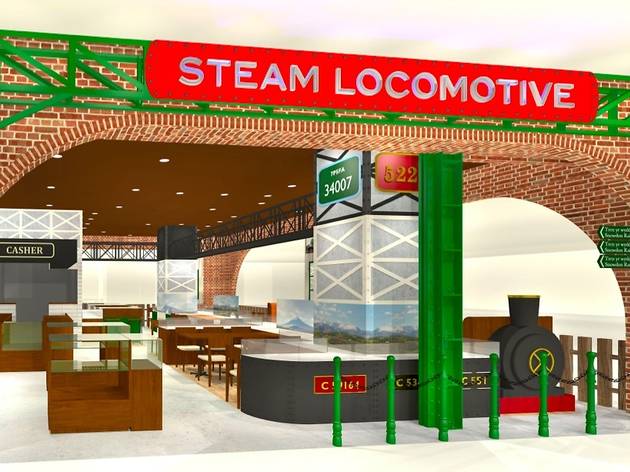 鉄道カフェsteam Locomotive イオンモール幕張新都心店