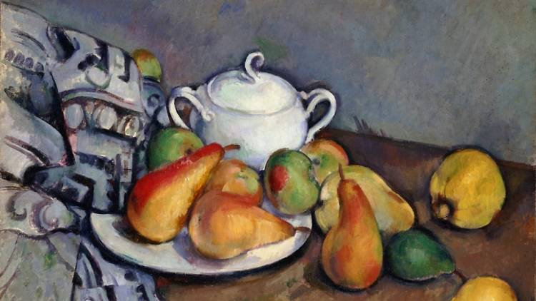 Paul Cézanne: 'Still Life with Pear', 1893-1894. Pola Museum of Art Collection