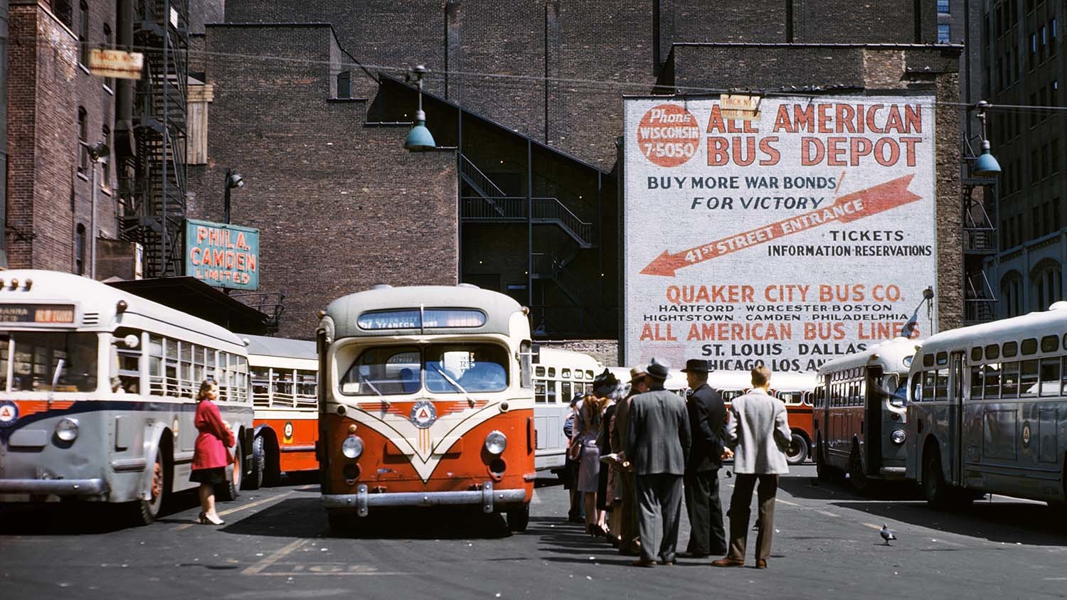 Historical photos of NYC's subway cars, trolleys and buses