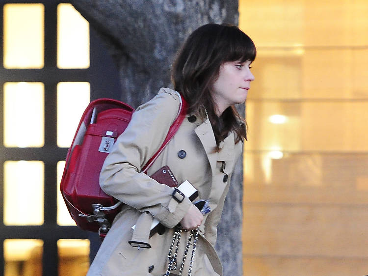 EXCLUSIVE: Zooey Deschanel leaving hair salon in Beverly Hills, CA