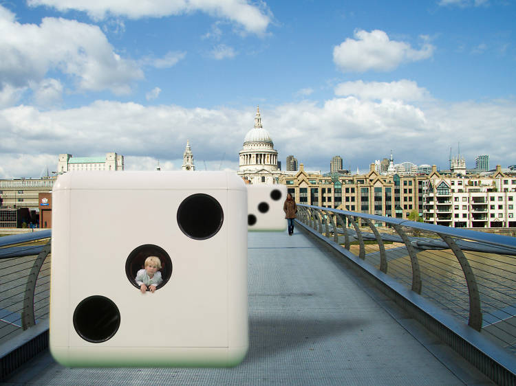 Dicey games on the Millennium Bridge