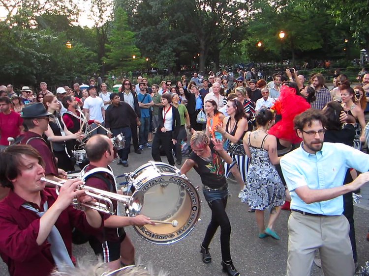 5–7pm Percussia: Echoing Drums at 40th Street MTA parking lot, Queens