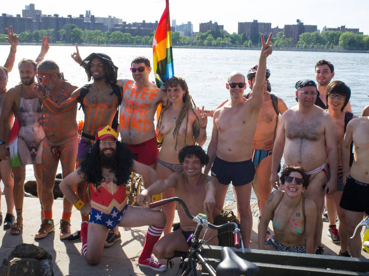 See cheeky NSFW photos from the NYC World Naked Bike Ride 2015