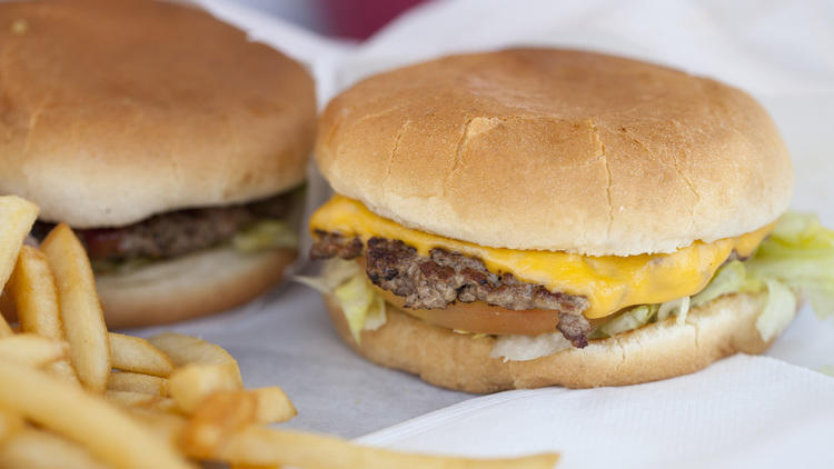 Cheeseburger at Marty's Hamburger Stand