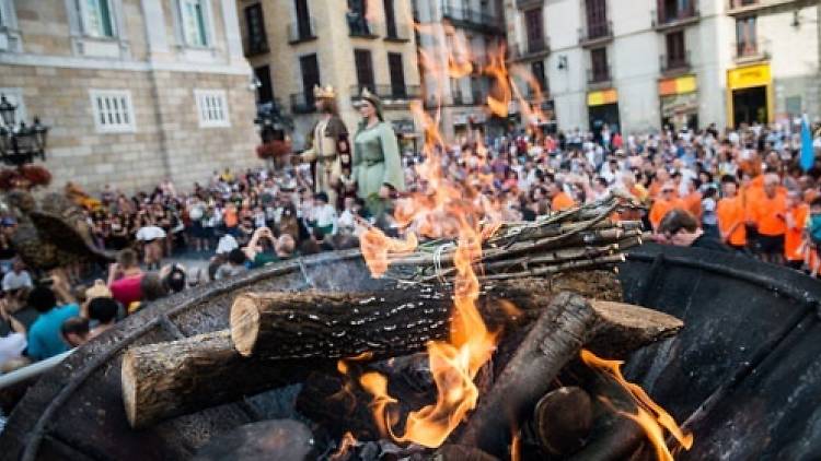 Llegada de la Llama del Canigó