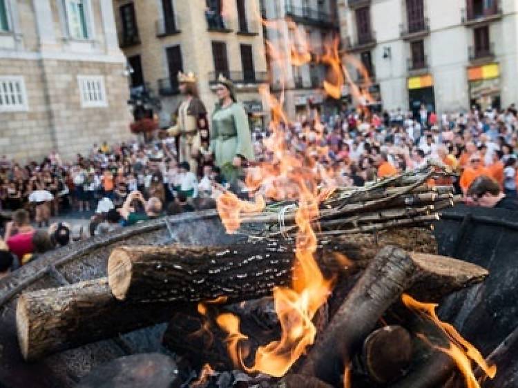 Llegada de la Llama del Canigó