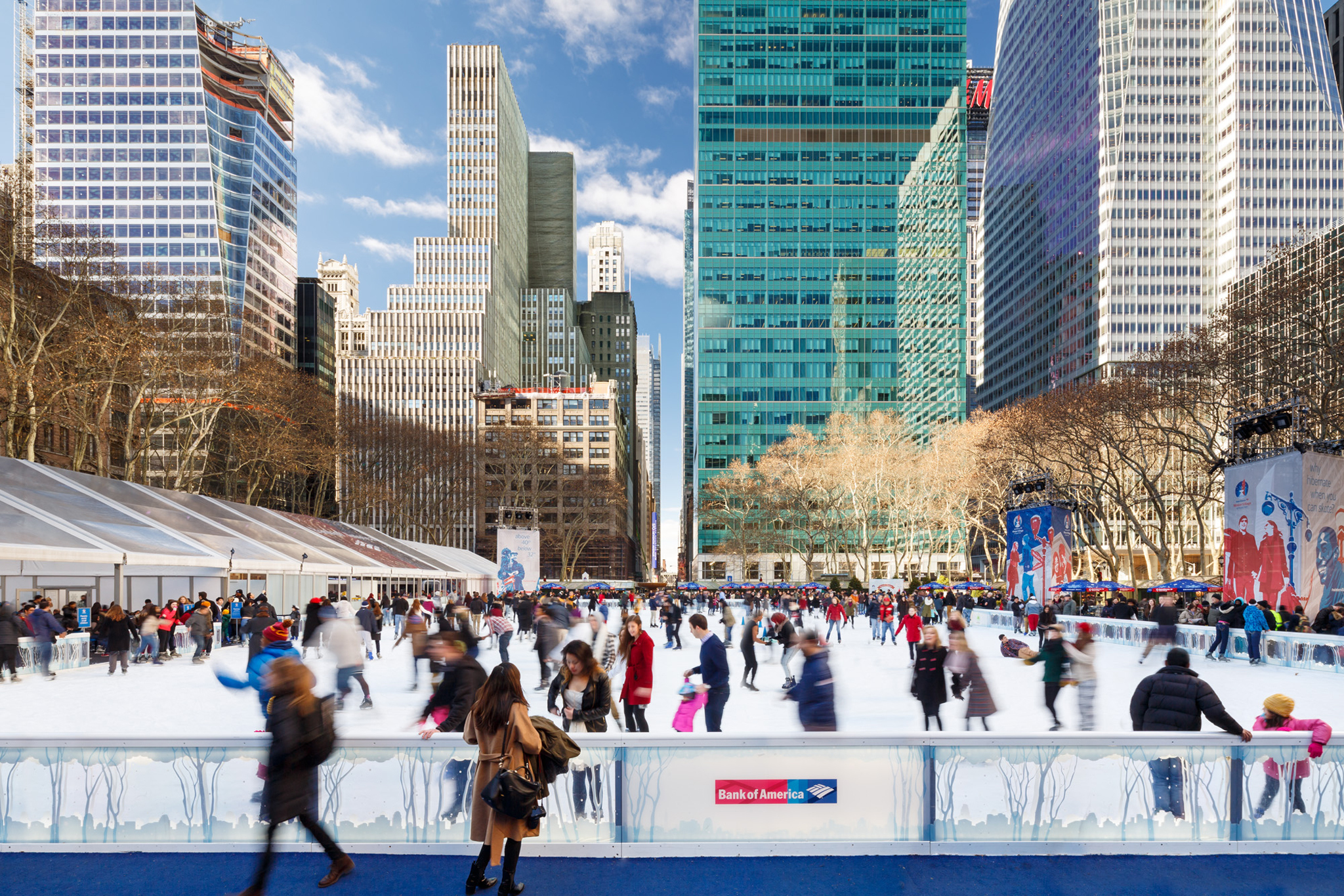 Image result for Bryant Park skating rink