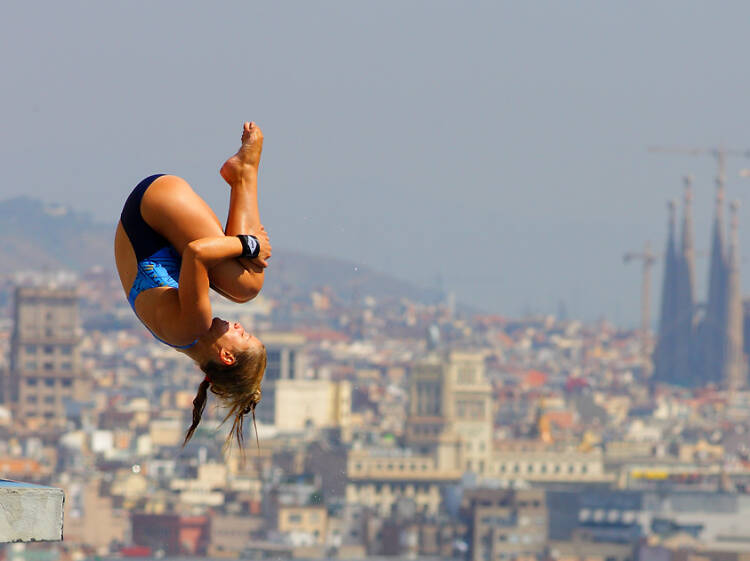 salt trampolí, Club Natació Barcelona