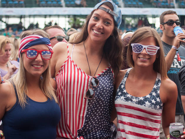 There were plenty of cowboy boots and patriotic outfits on display at the LakeShake Festival on Northerly Island, June 19–21, 2015.