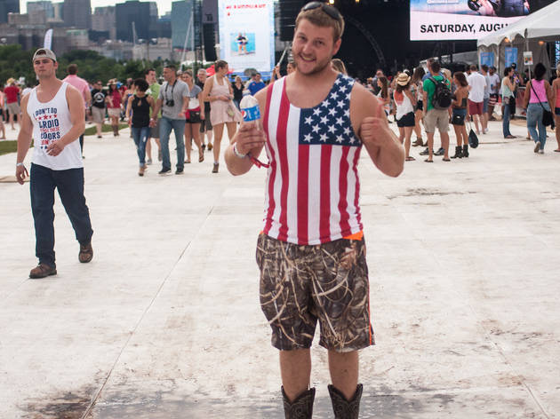 There were plenty of cowboy boots and patriotic outfits on display at the LakeShake Festival on Northerly Island, June 19–21, 2015.