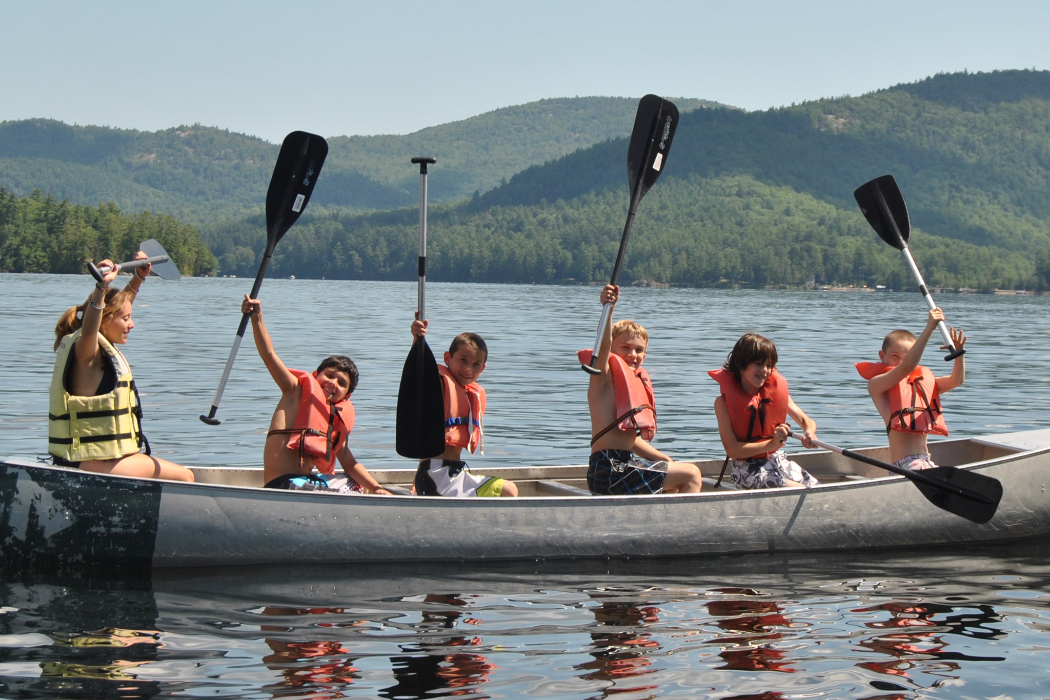 Child Camp near Lake