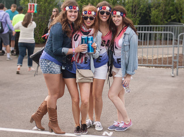 There were plenty of cowboy boots and patriotic outfits on display at the LakeShake Festival on Northerly Island, June 19–21, 2015.