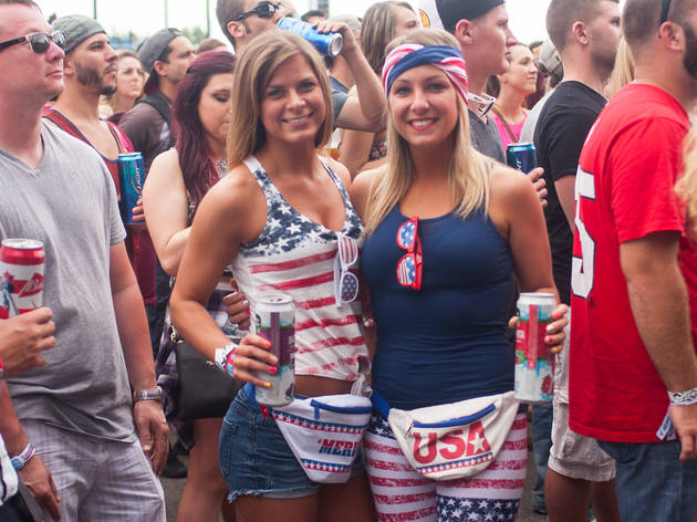 There were plenty of cowboy boots and patriotic outfits on display at the LakeShake Festival on Northerly Island, June 19–21, 2015.