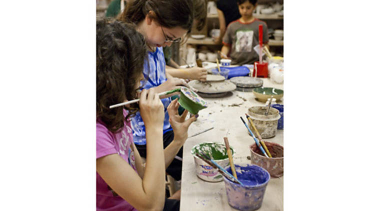 Pottery studios for kids in NYC