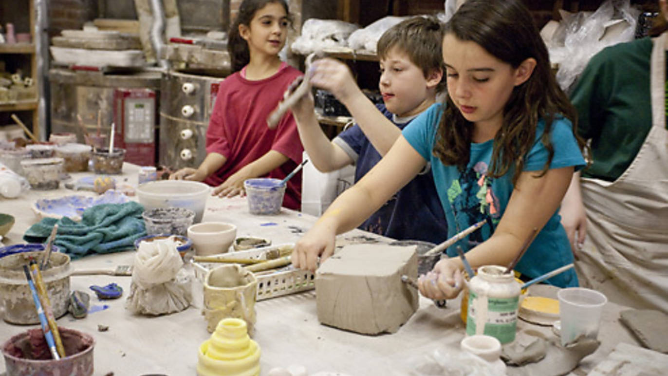 Pottery studios for kids in NYC