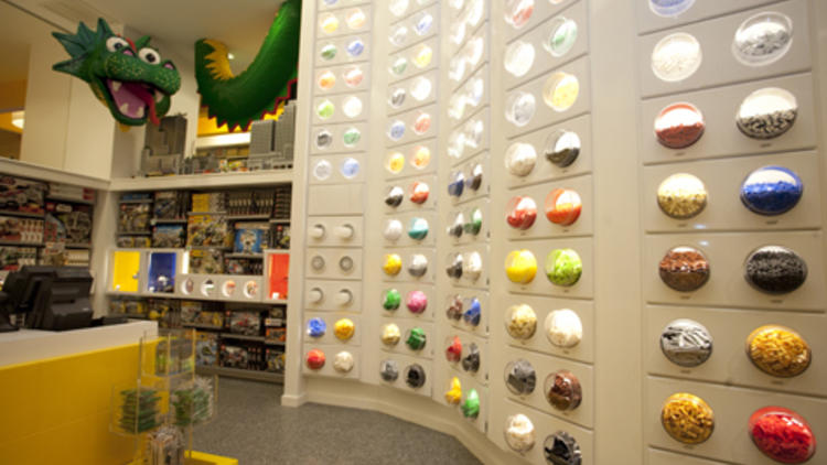 Inside the Lego Store in Rockefeller Center in New York City