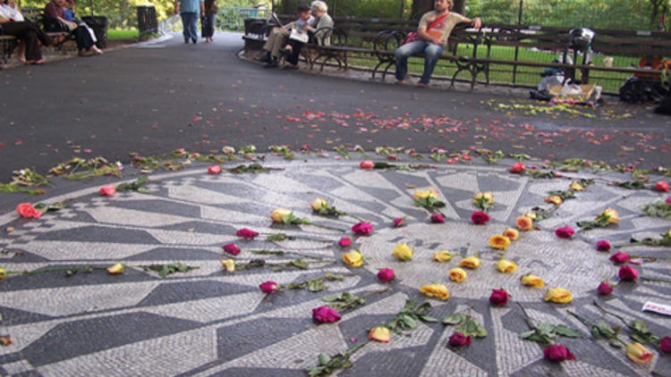 Imagine memorial at Strawberry Fields Central Park