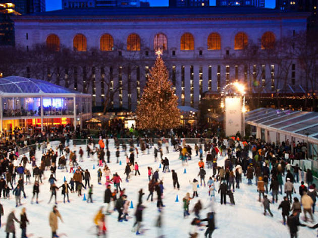 free ice skating in bryant park