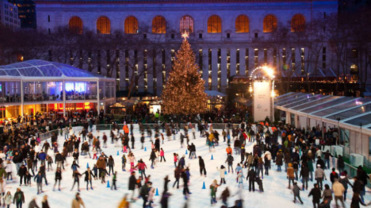 Ice Skating Rinks : The Rink at Bryant Park : NYC Parks