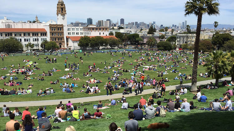 The newly re-opened Dolores Park