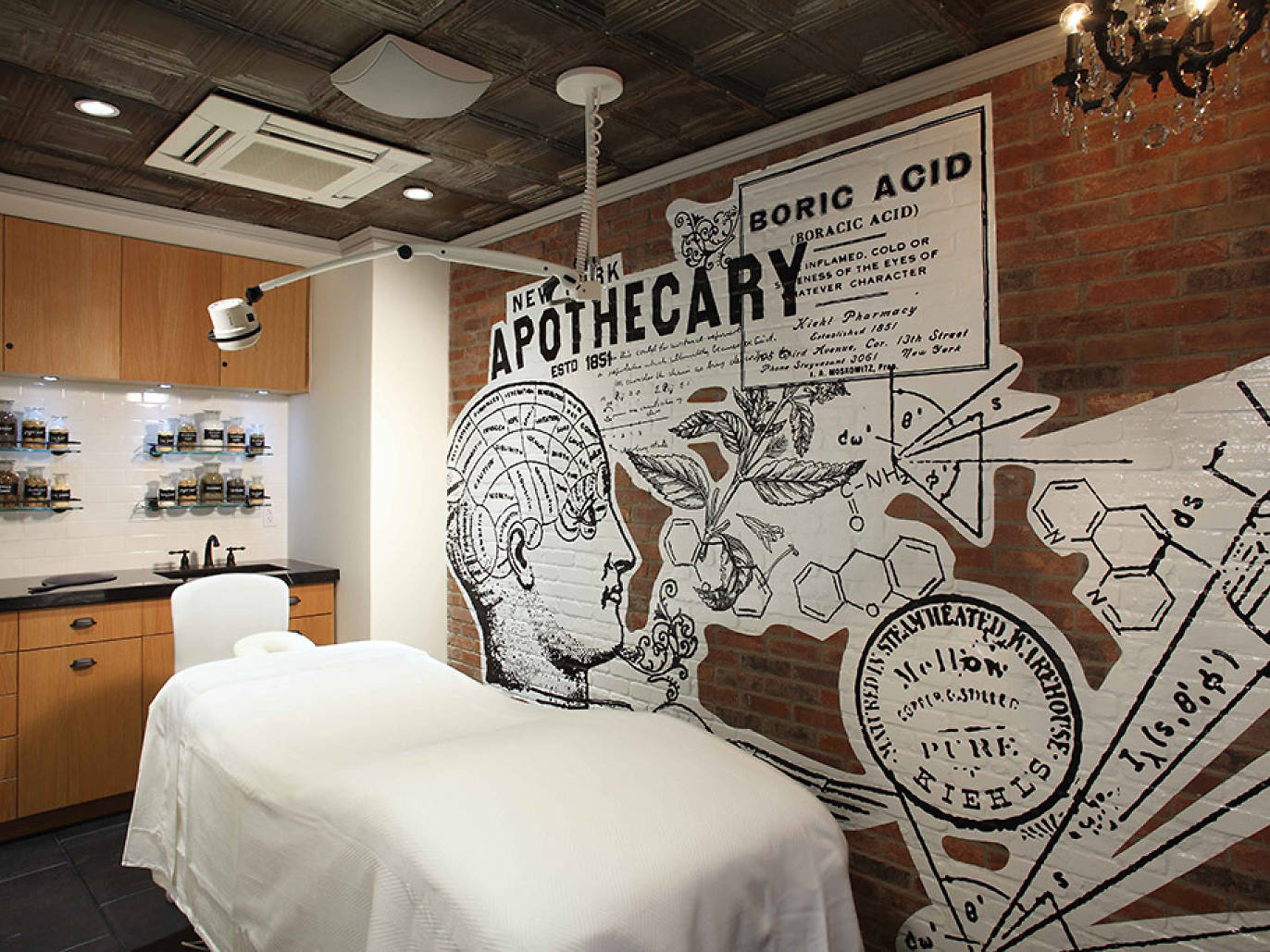 At a beauty supply store in NYC, find makeup, soaps and scents