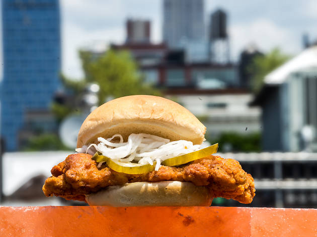 FUKU spicy chicken sandwich FUKU spicy chicken sandwich