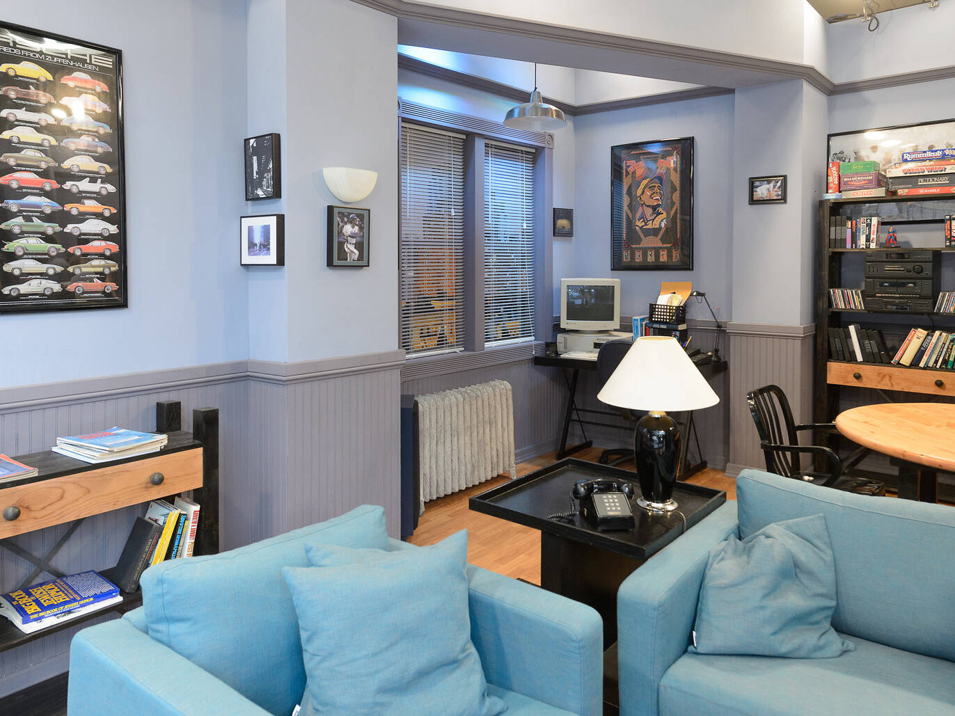 Giddy-up! Here’s the inside of the Seinfeld apartment installation