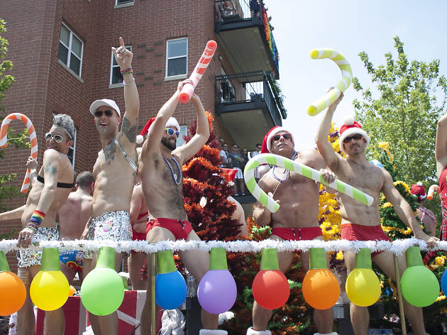 Members of the LGBT community and their friends gathered under sunny skies for the 46th annual Pride Parade.
