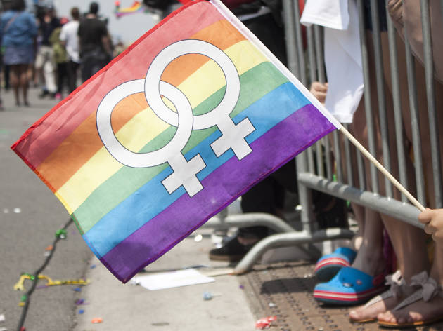 Members of the LGBT community and their friends gathered under sunny skies for the 46th annual Pride Parade.