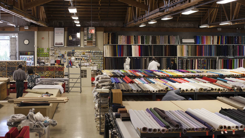 Fishman's Fabrics Shopping in West Loop, Chicago