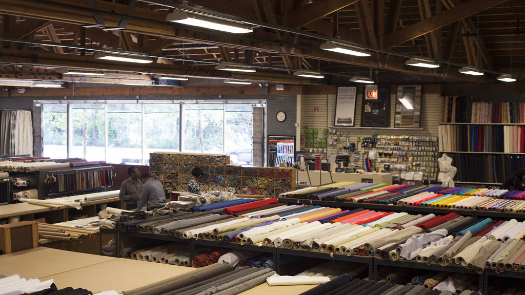 Fishman's Fabrics Shopping in West Loop, Chicago
