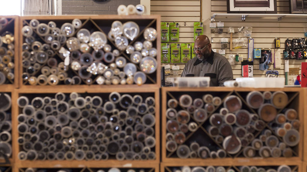 Fishman's Fabrics Shopping in West Loop, Chicago