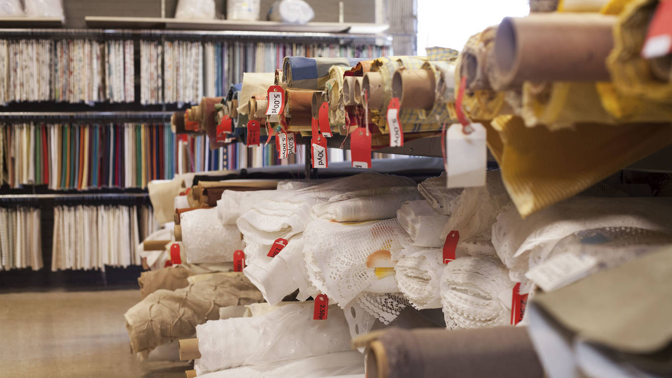 Fishman's Fabrics Shopping in West Loop, Chicago