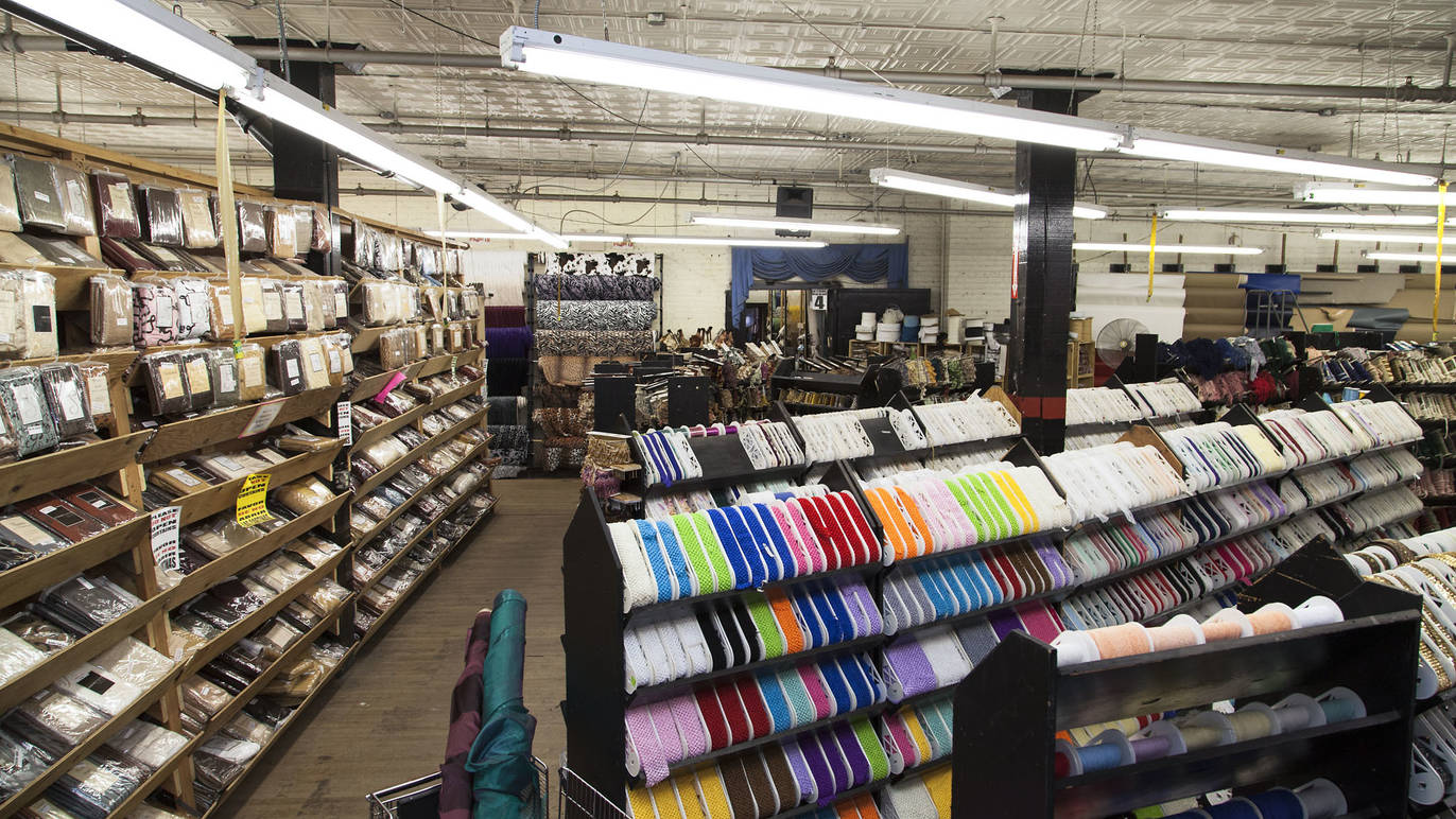 Textile Discount Outlet Shopping in Lower West Side, Chicago
