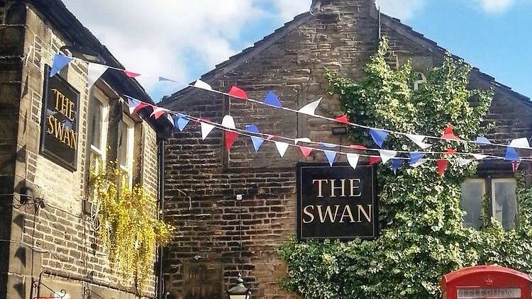 Exterior shot of The Swan pub