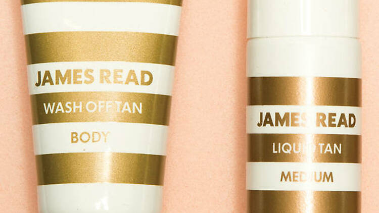 James Read tan set with mitt