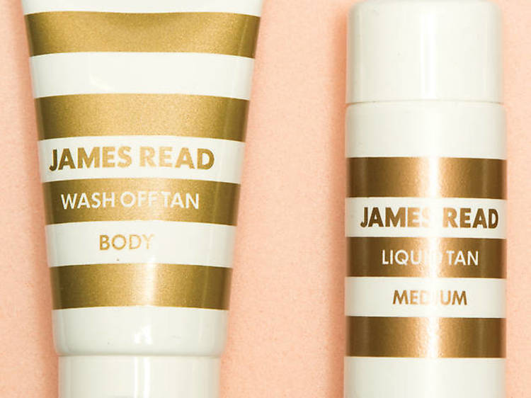 James Read tan set with mitt