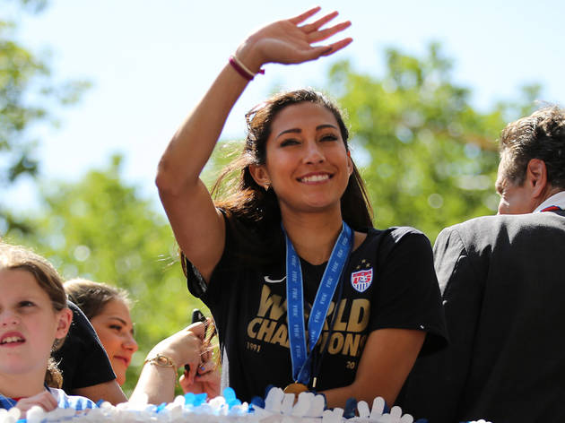U.S. Women's Soccer Team celebrated with a parade through the Canyon of Heroes in New York City. U.S. Women's Soccer Team celebrated with a parade through the Canyon of Heroes in New York City.
