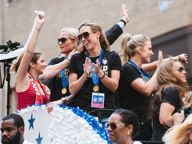 Parade for U.S. Women's National Team marches down the Canyon of Heroes Parade for U.S. Women's National Team marches down the Canyon of Heroes