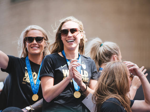 Parade for U.S. Women's National Team marches down the Canyon of Heroes Parade for U.S. Women's National Team marches down the Canyon of Heroes